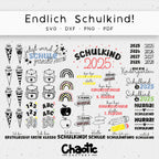 Plotterdatei Endlich Schulkind!