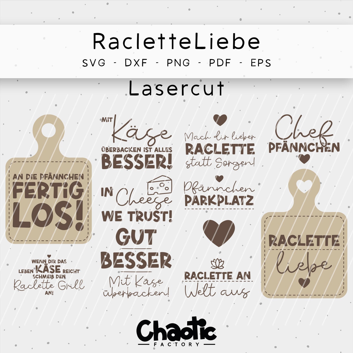 Lasercut RacletteLiebe