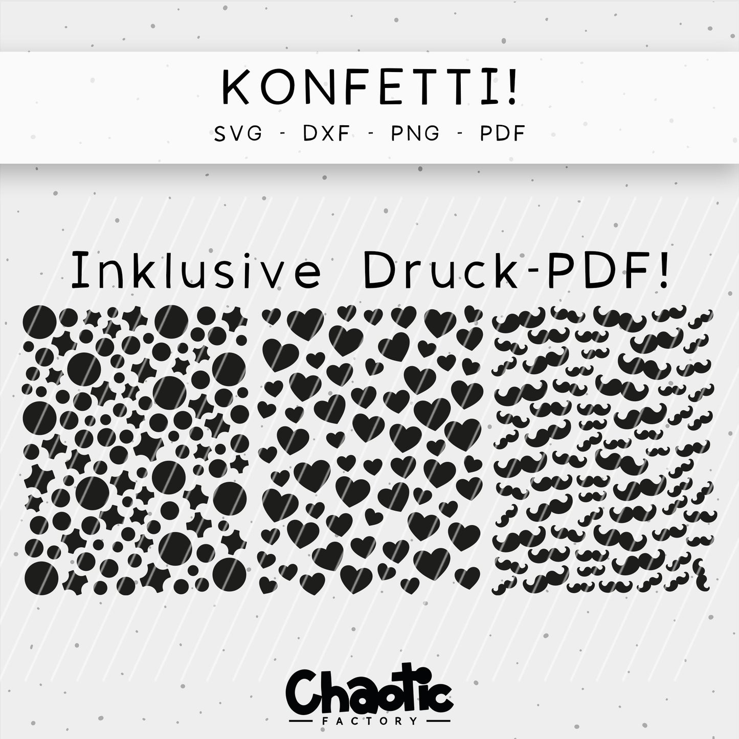 Plotterdatei & Druckvorlage Konfetti!