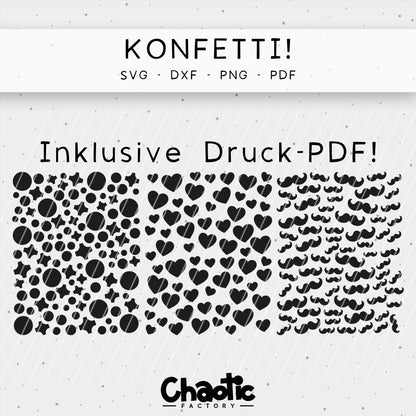 Plotterdatei & Druckvorlage Konfetti!