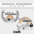 Plotterdatei Herbstlich Willkommen
