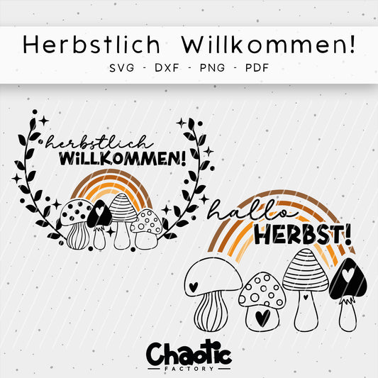 Plotterdatei Herbstlich Willkommen