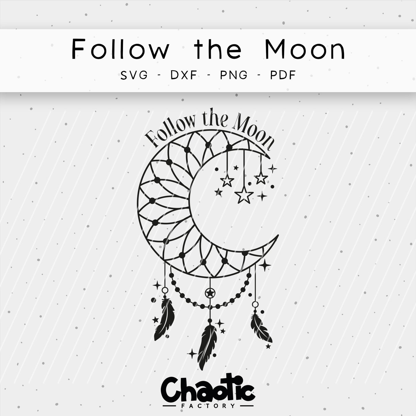 Plotterdatei Follow The Moon