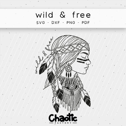 Plotterdatei Wild & Free