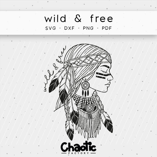 Plotterdatei Wild & Free