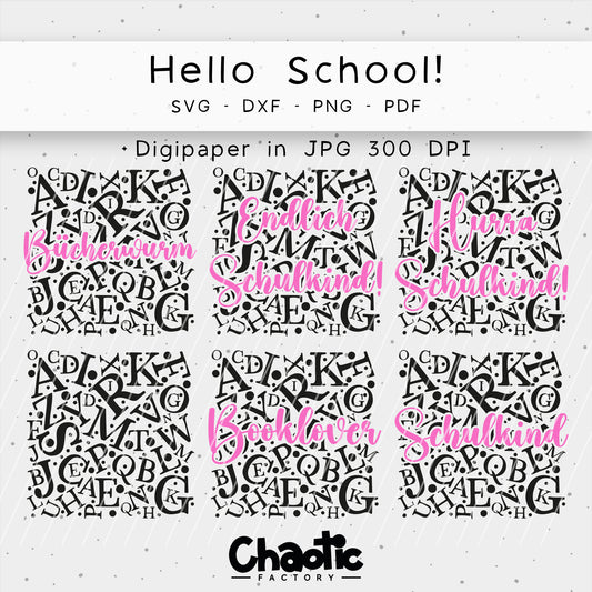 Plotterdatei Hello School!