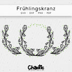 Plotterdatei Frühlingskranz