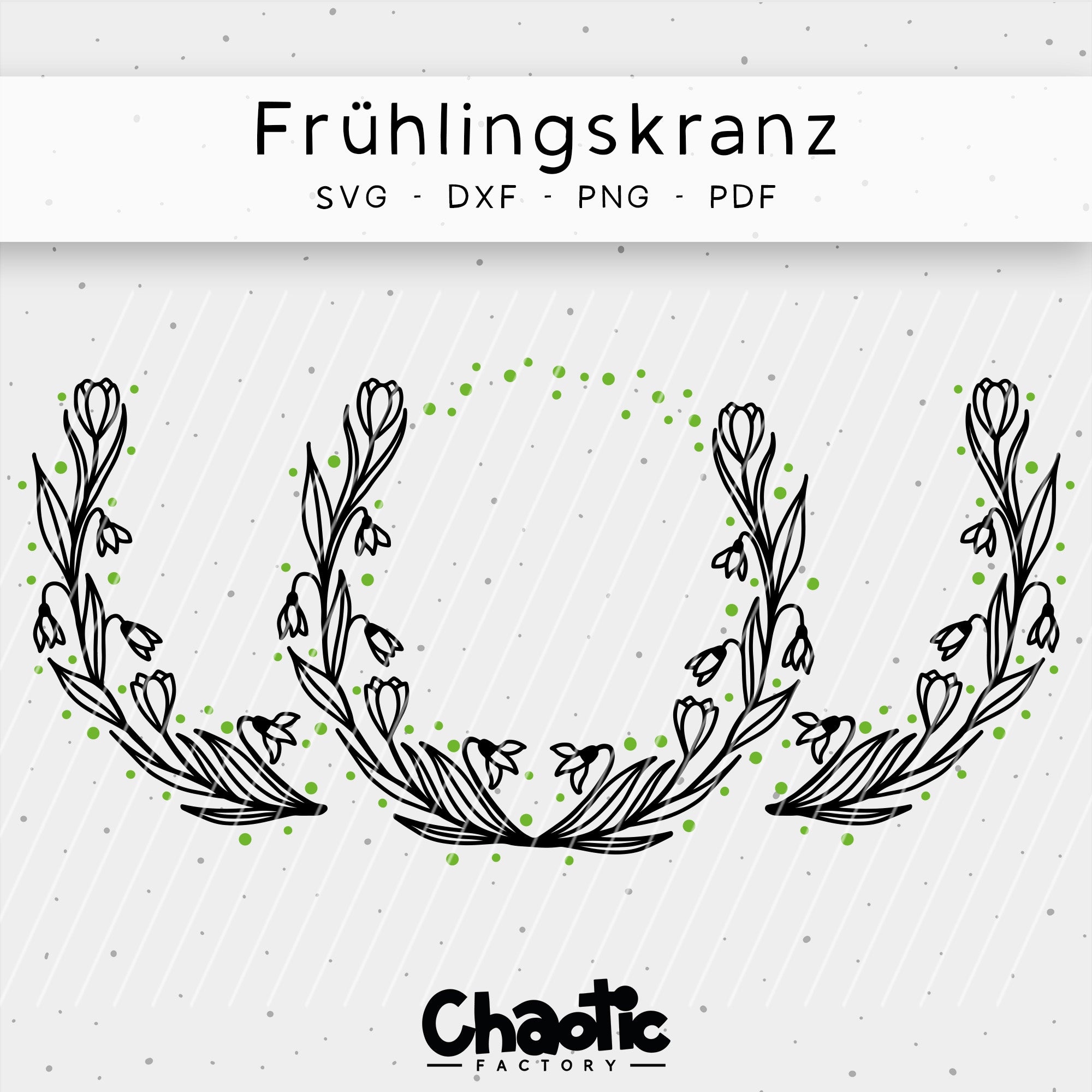 Plotterdatei Frühlingskranz