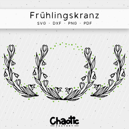 Plotterdatei Frühlingskranz