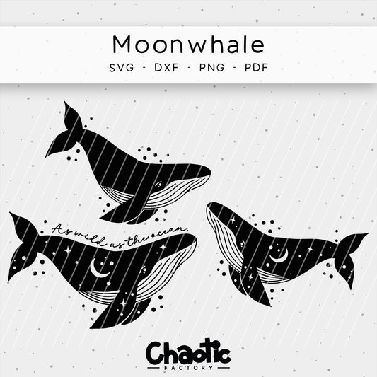 Plotterdatei Moonwhale