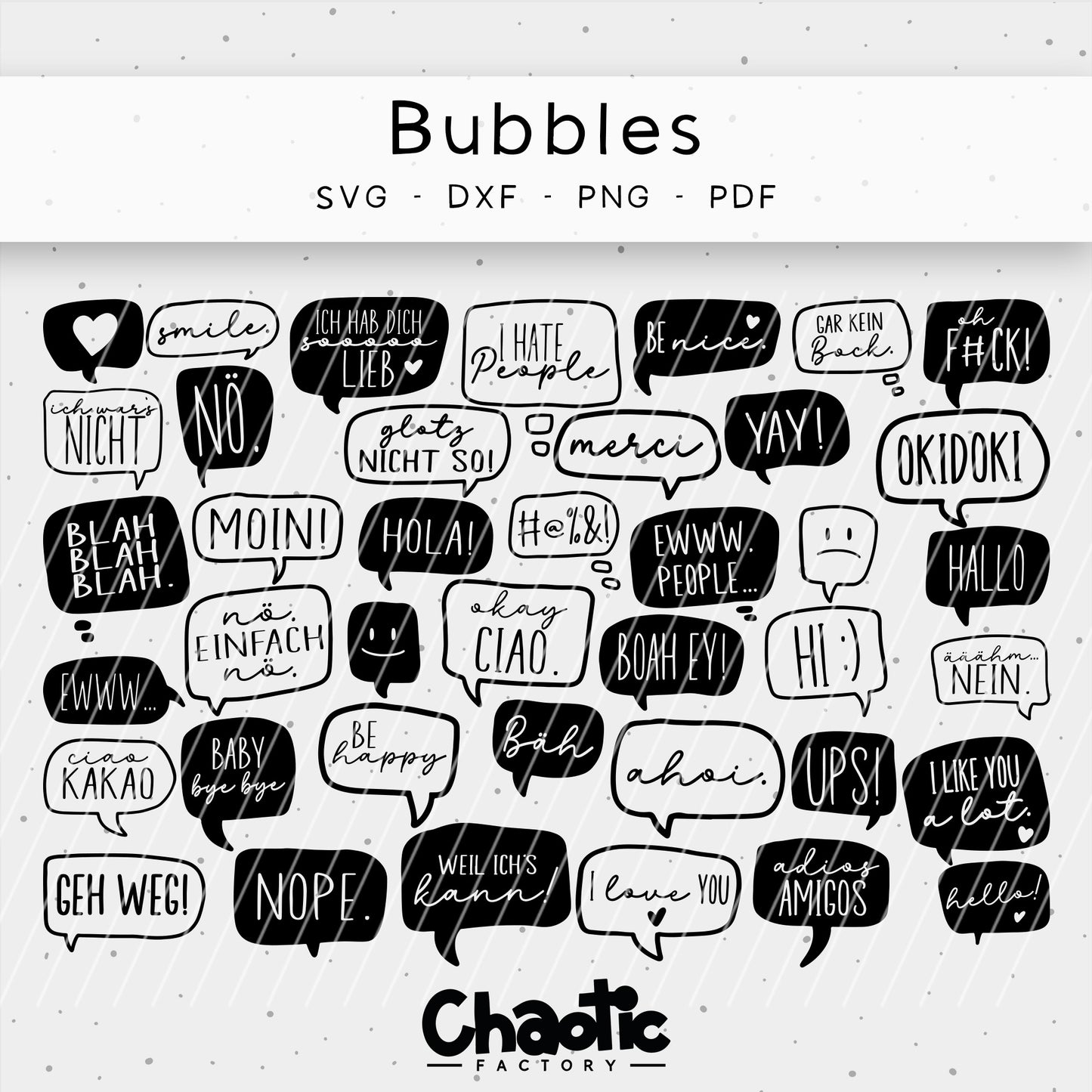 Plotterdatei Bubbles