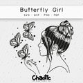 Plotterdatei Butterfly Girl