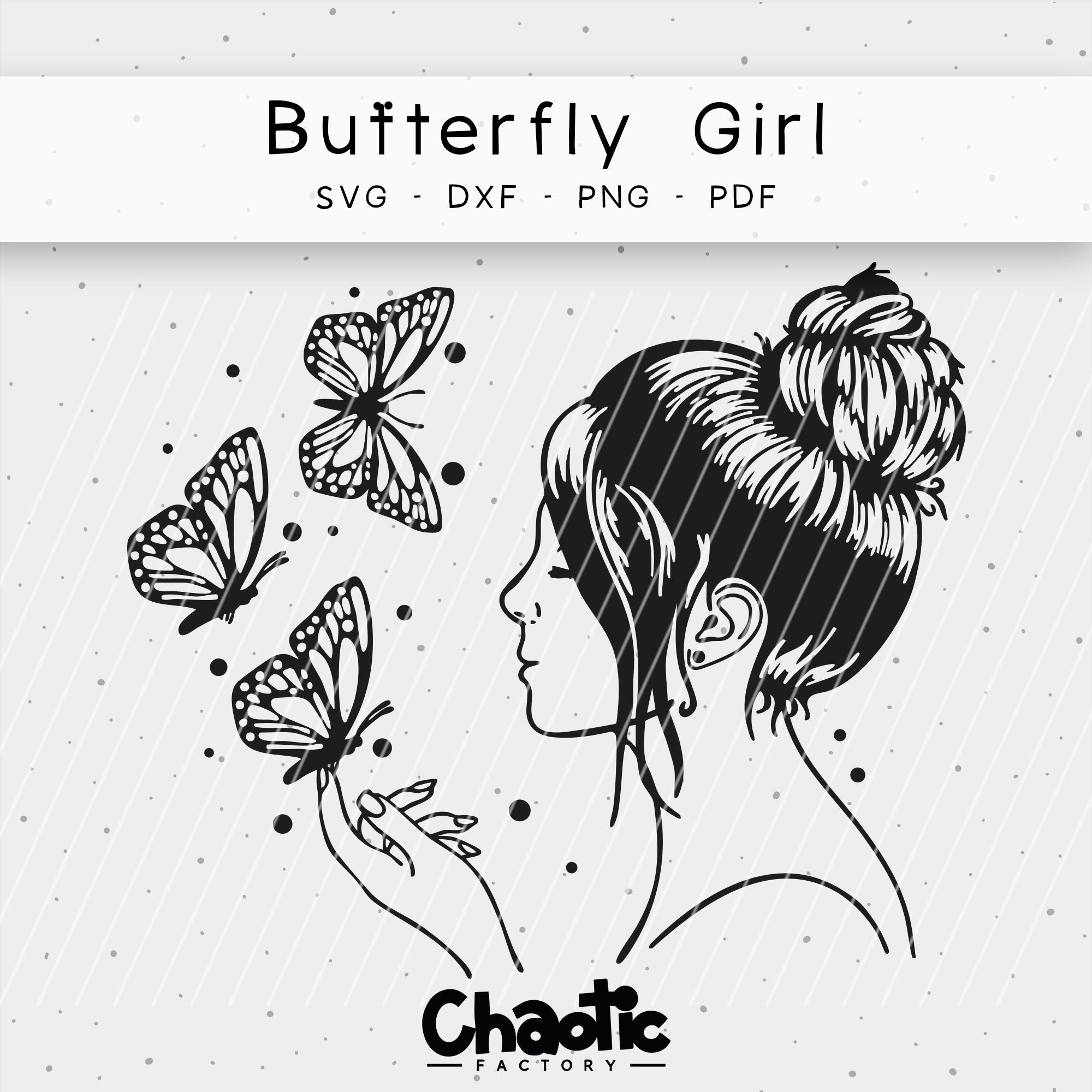 Plotterdatei Butterfly Girl