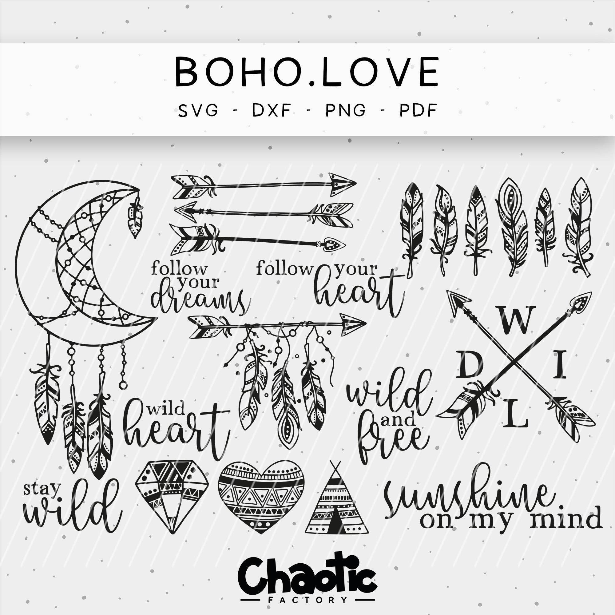 Plotterdatei BOHO.LOVE