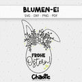 Plotterdatei Blumen-Ei