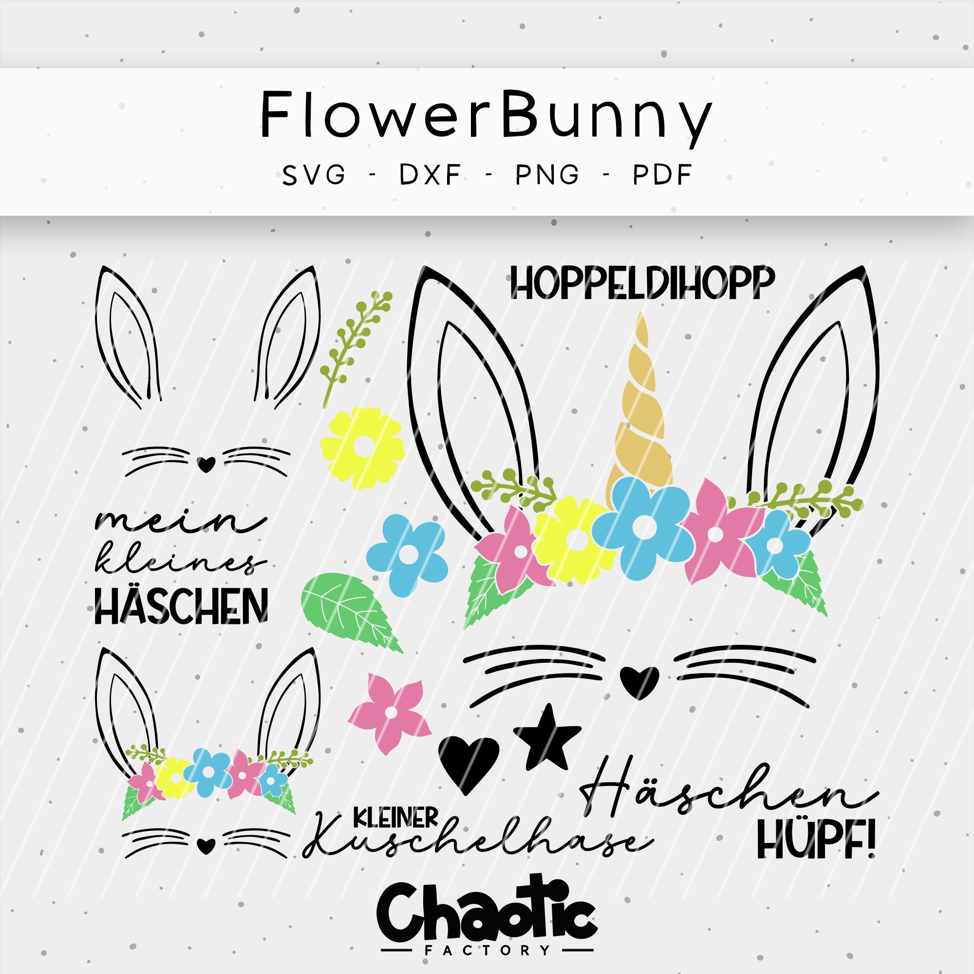 Plotterdatei FlowerBunny