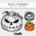 Plotterdatei Scary Pumpkin