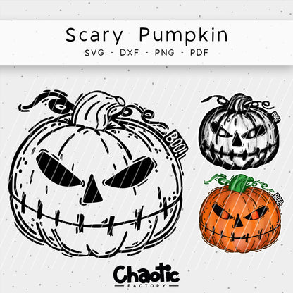 Plotterdatei Scary Pumpkin