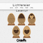 Lasercut Lichtereier