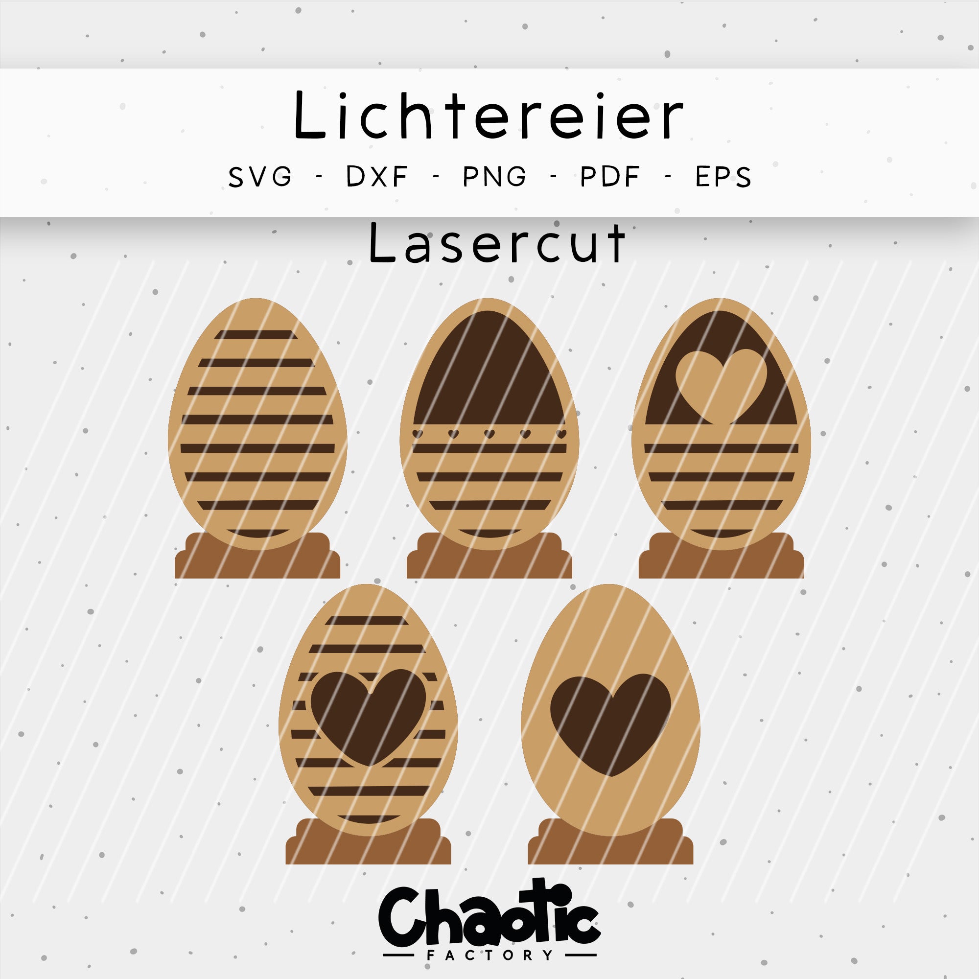 Lasercut Lichtereier
