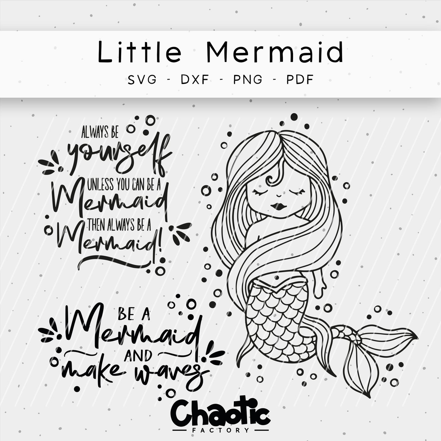Plotterdatei Little Mermaid