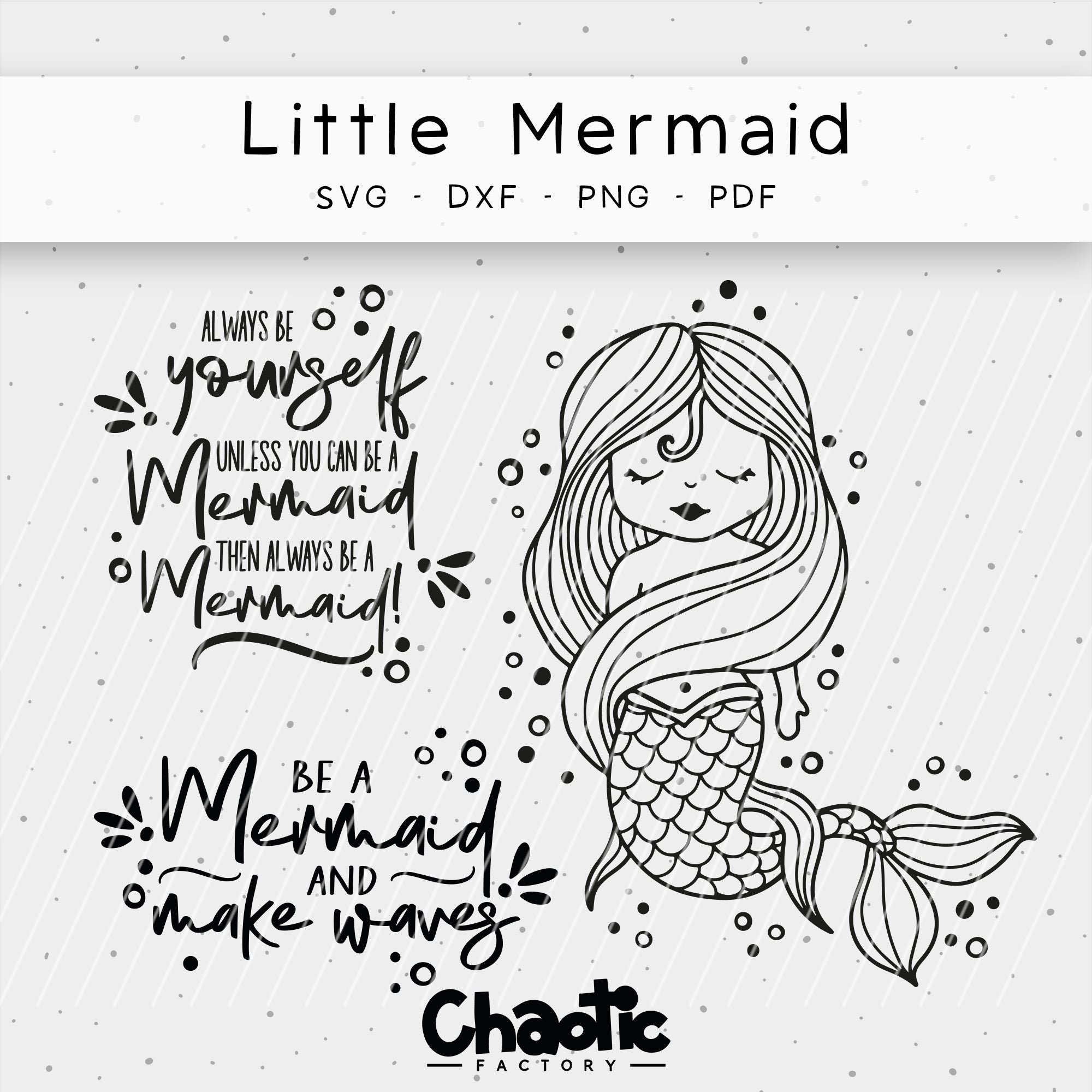 Plotterdatei Little Mermaid