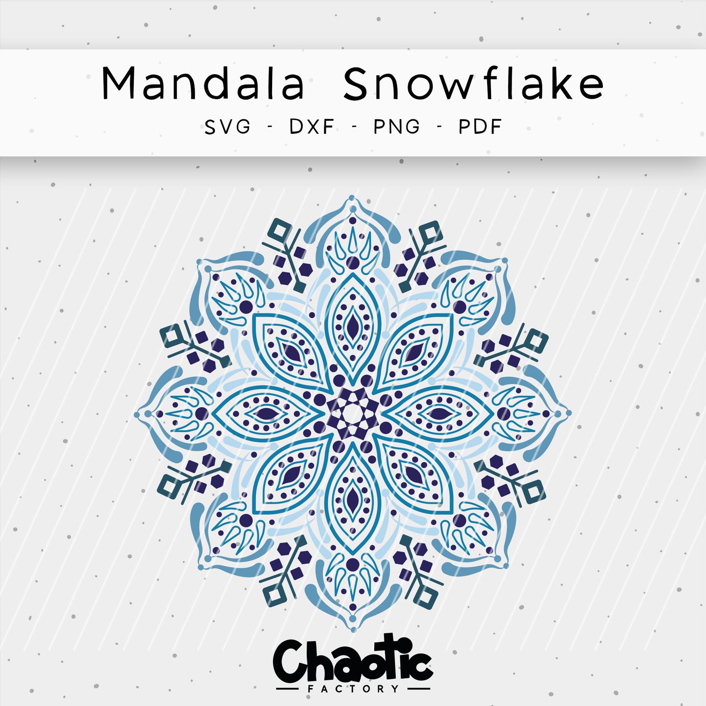 Plotterdatei Mandala Snowflake