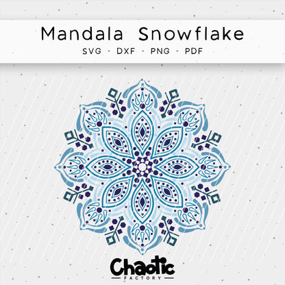 Plotterdatei Mandala Snowflake