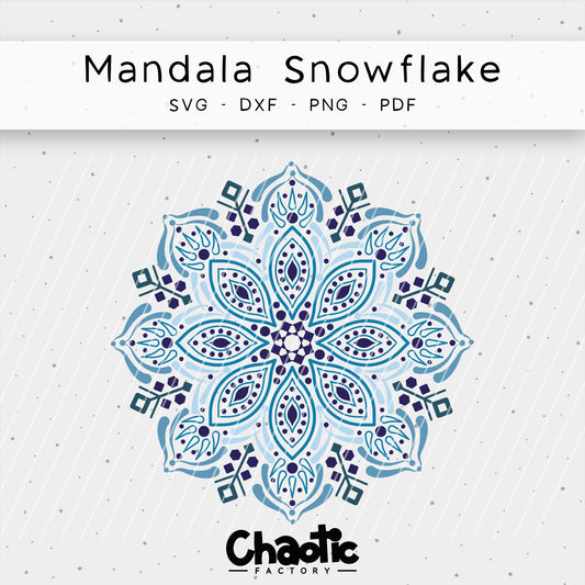 Plotterdatei Mandala Snowflake