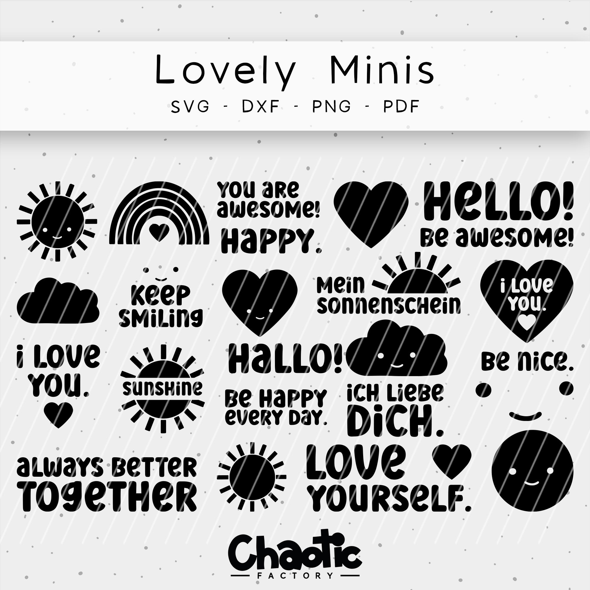 Plotterdatei Lovely Minis