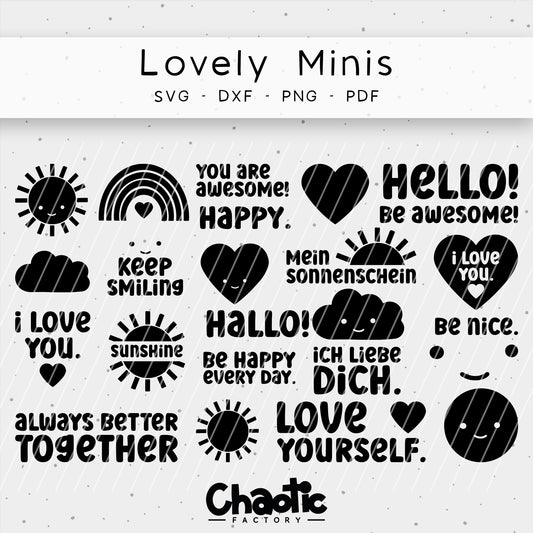 Plotterdatei Lovely Minis