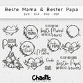 Plotterdatei Beste Mama & Bester Papa