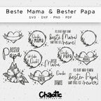 Plotterdatei Beste Mama & Bester Papa