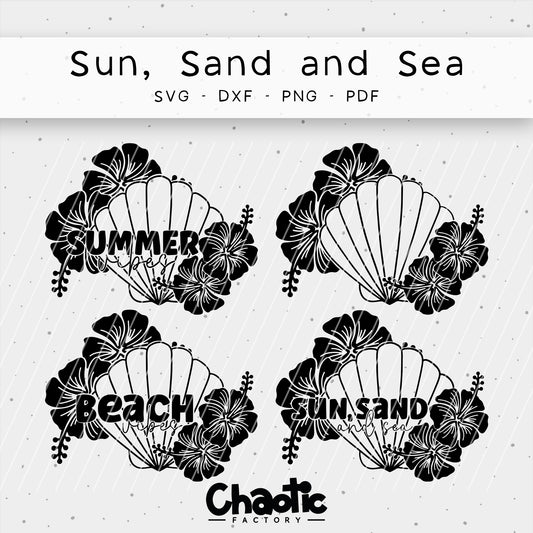 Plotterdatei Sun, Sand and Sea