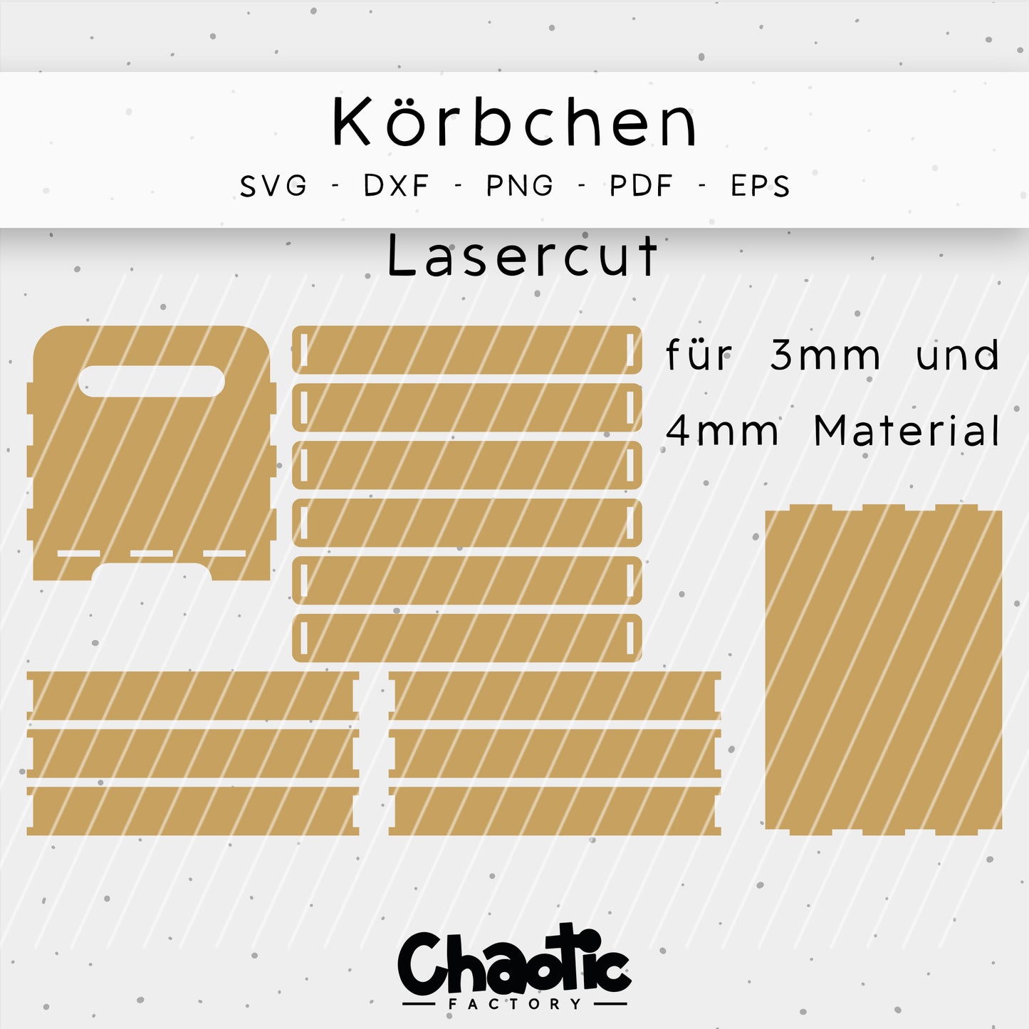Lasercut Körbchen