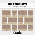 Lasercut PolaroidLove