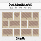 Lasercut PolaroidLove
