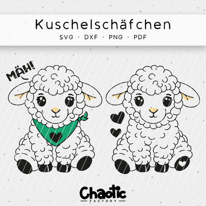 Plotterdatei Kuschelschäfchen