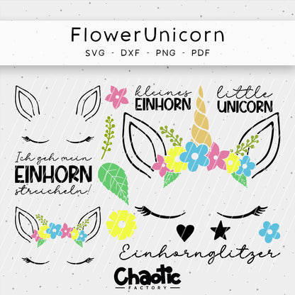 Plotterdatei FlowerUnicorn