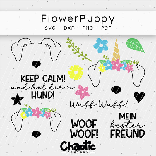 Plotterdatei FlowerPuppy