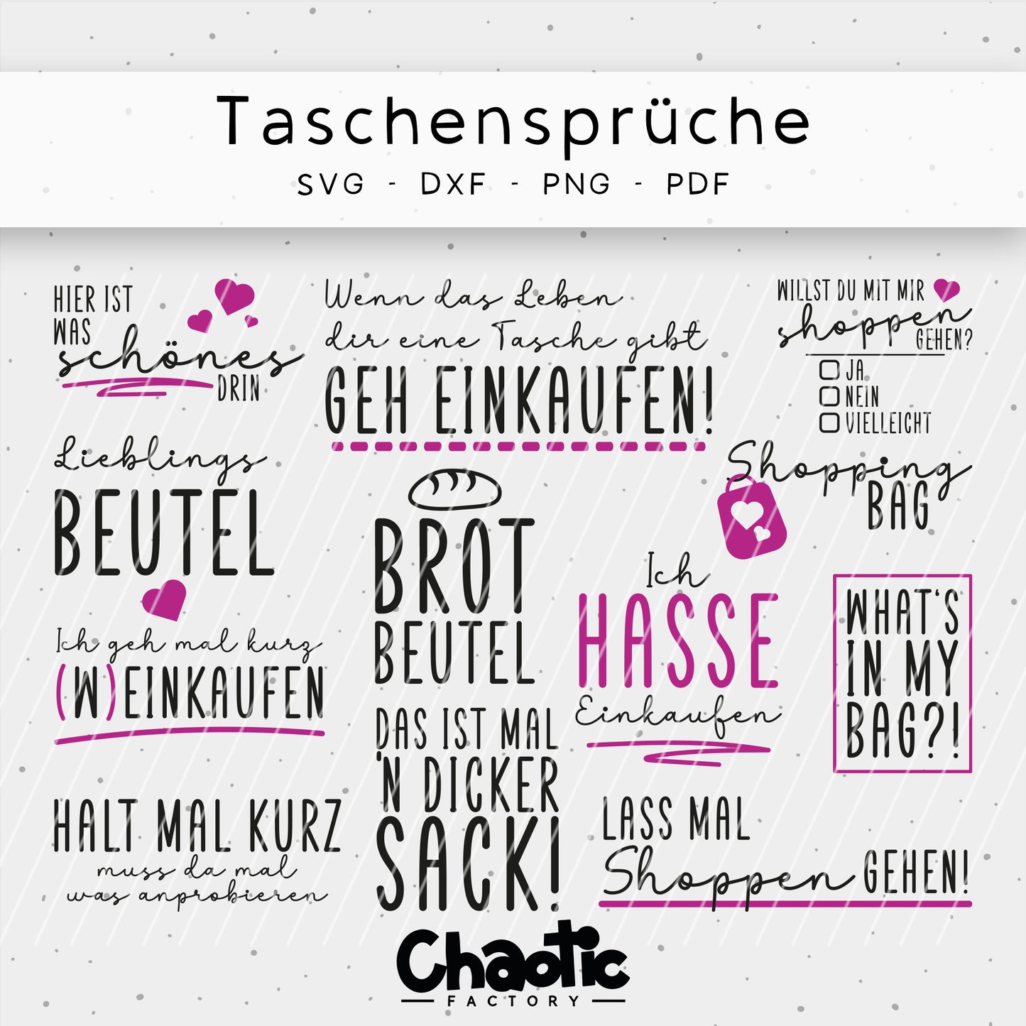 Plotterdatei Taschensprüche