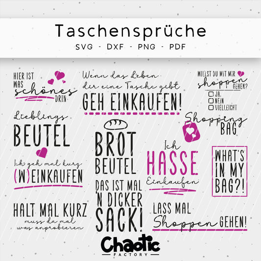 Plotterdatei Taschensprüche