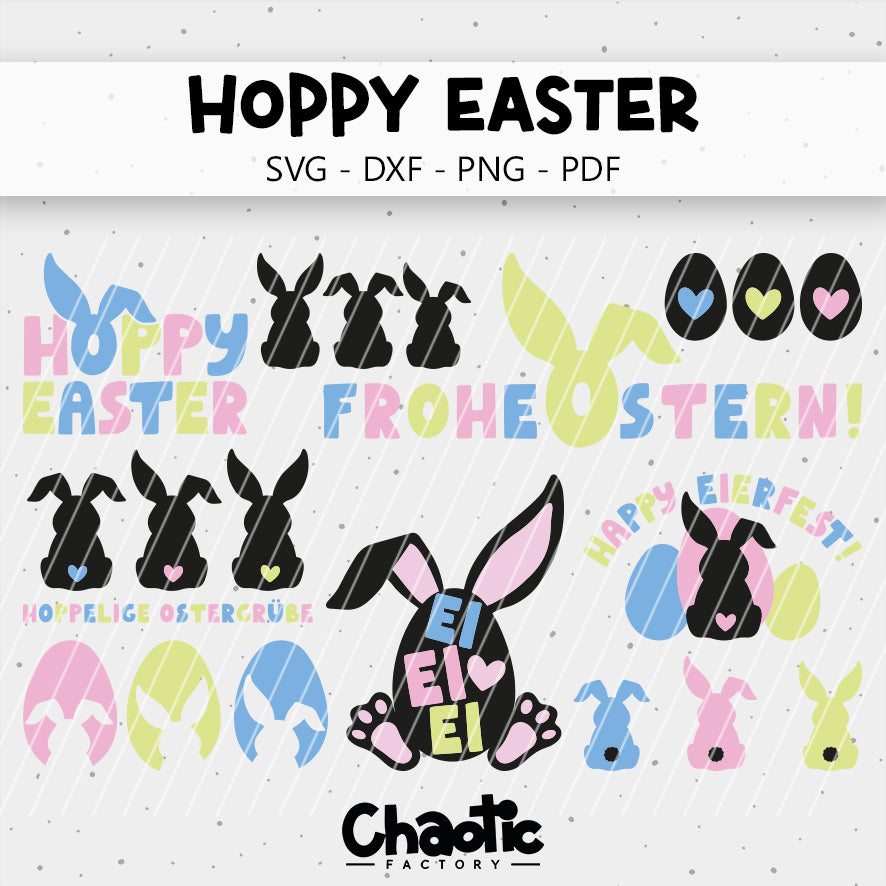 Plotterdatei Hoppy Easter