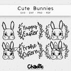 Plotterdatei Cute Bunnies
