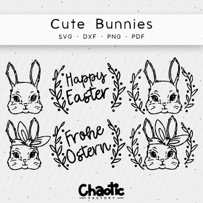 Plotterdatei Cute Bunnies
