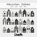 Plotterdatei Häuschen Zahlen
