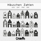 Plotterdatei Häuschen Zahlen