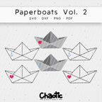 Plotterdatei Paperboats Vol.2