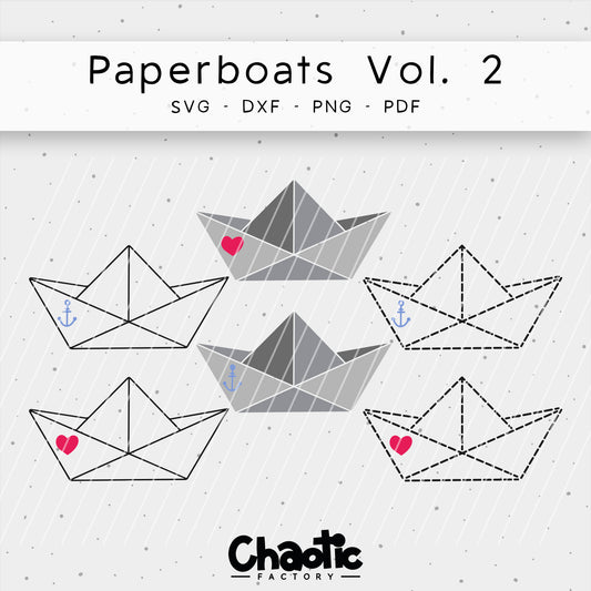 Plotterdatei Paperboats Vol.2