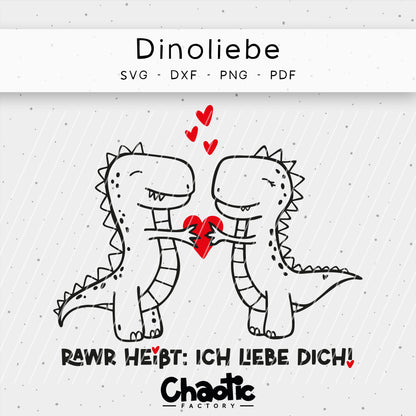Plotterdatei Dinoliebe